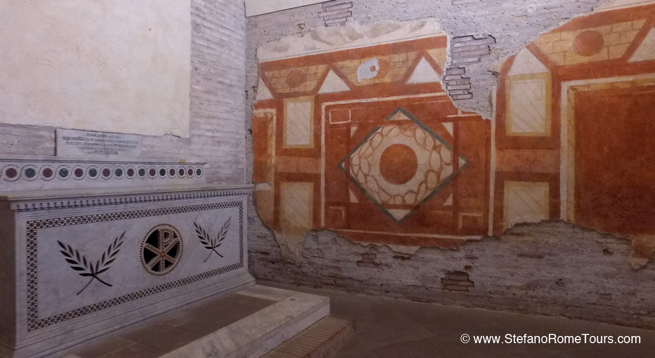 Case Romane del Celio - Room of the Faux Marble