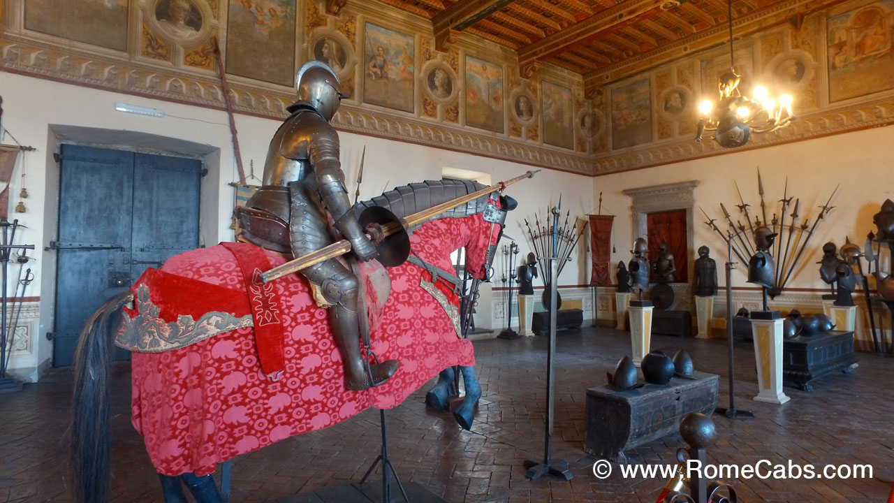 ARMORY HALL - Bracciano Orsini-Odescalchi Castle - with RomeCabs