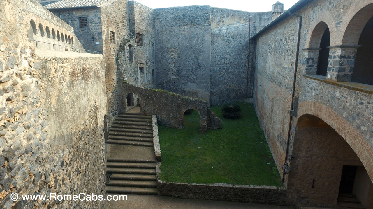 Bracciano Orsini-Odescalchi Castle atrium - with RomeCabs