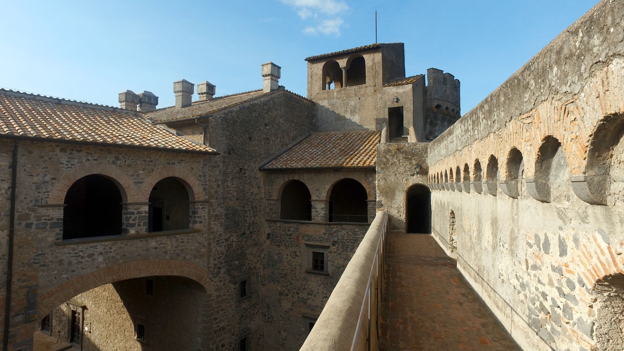 Orsini-Odescalchi Castle had ramparts on its fortified defense walls for soliders