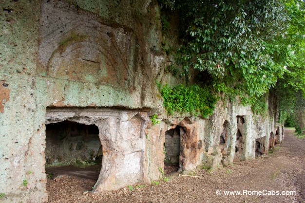 Etruscan rupestrian Necropolis in Sutri