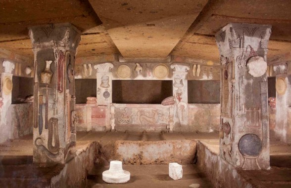 Tomb of Reliefs - Banditaccia Etruscan Necropolis