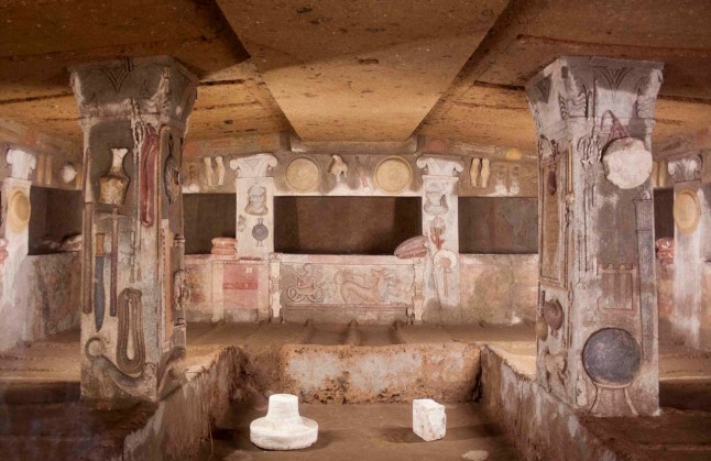 Tomb of Reliefs - Banditaccia Etruscan Necropolis
