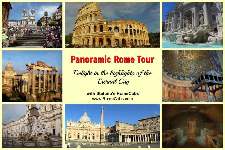 PANORAMIC ROME TOUR  from Civitavecchia Cruise Port - with RomeCabs