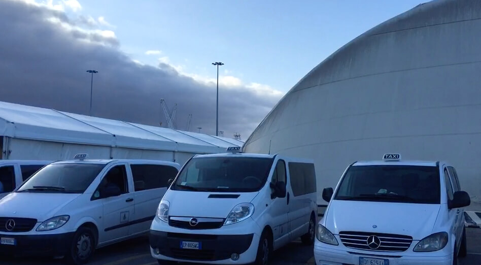 Civitavecchia Taxis on Pier
